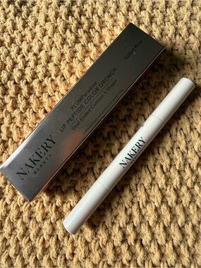 Nakery Beauty Lip Peptide Color Drench Dual-Ended Lipstick — Naked Rose (Pink)